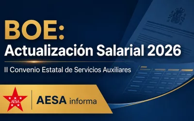 El BOE publica la actualización del Anexo Salarial 2026 del II Convenio Estatal de Servicios Auxiliares