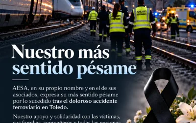 AESA expresa su más profundo pesar por el accidente ferroviario de Toledo y ofrece su colaboración a los damnificados